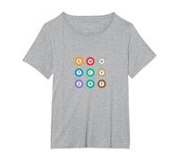 Metro Tokyo Full Line Underground Train Design T-Shirt, Women's Plus, Heather Grey, 5X