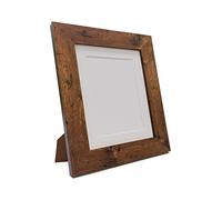 Metro Vintage Wood Photo Picture Poster Frame with White Mount 20 x 16 Image Size A3 (Plastic Glass)