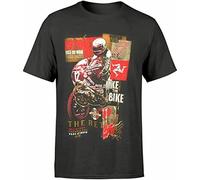 Metromania Mike Hailwood Return T Shirt 1978-19MH The Return T Shirt Black L