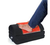 Metron Adjustable (3 Height-in-1) Foot Rest Stool for Under Desk Removable Acupressure Massage Accumat Plastic Top Sheet | Relieve Foot Pain Improves Blood Circulation | Three Height Options 5” 7” &