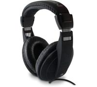 Metronic 480143 Wired Headphones Black, Lightweight and Adjustable, Stereo, 6 m