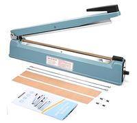 METRONIC Impulse Sealer 16 inch, Manual Heat Sealer Machine for Plastic Bags, Shrink Wrap Bag Sealers Heavy Duty Sealing Machine With Repair Kit ( Blue )