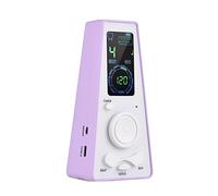 Metronome, Speed control, Timing Function, Adjustable Volume Guitar Tuner Violin Tuner Electronic Vocal Metronome Battery or USB Cable Powered (Light Purple)