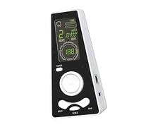Metronome, Speed control, Timing Function, Adjustable Volume Violin Tuner Guitar Tuner Electronic Vocal Metronome, Battery or USB Cable Powered (White)