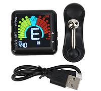 Metronome Tuner Clipon Rechargeable, Electronic Metronome Tuner, Electronic 2 in 1 Color Screen Multifunctional String Instrument Tuning Device