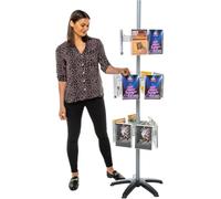 Metroplan Leaflet Holder | Freestanding Revolving Leaflet Display & Dispenser | Expanda-Stand System | 18 x A5 Pockets
