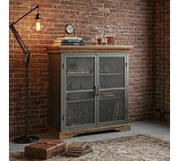 Metropolis Sideboard - 2 Door - Small - Industrial - Solid Wood and Metal