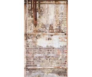 Metropolitan Stories Mural Rusted Red Brick Wall 392531