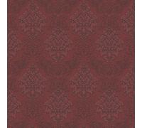 Livingwalls Baroque Wallpaper Metropolitan Stories Non-Woven Lizzy - London 10.05 m x 0.53 m Red Silver Black Made in Germany 368983 36898-3