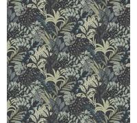Livingwalls Floral Wallpaper Metropolitan Stories 2 A.S. Création Non-Woven 10.05 m x 0.53 m Green Black Made in Germany 378603 37860-3