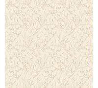 Non-woven wallpaper flowers shabby look beige cream metallic 79004-2 (5,08£/1qm)