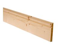 Metsä Wood Pine Torus Skirting Board (L)2400mm (W)169mm (T)15mm, Pack Of 4