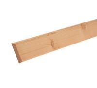 Metsä Wood Planed Pine Rounded Half Round Skirting Board (L)2400mm (W)94mm (T)15mm