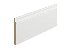 Metsä Wood Primed White Mdf Ogee Skirting Board (L)2400mm (W)169mm (T)18mm, Pack Of 2