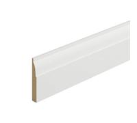Metsä Wood Primed White Mdf Ovolo Skirting Board (L)2400mm (W)94mm (T)14.5mm, Pack Of 4
