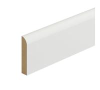 Metsä Wood Primed White Mdf Round Skirting Board (L)2400mm (W)69mm (T)14.5mm, Pack Of 4