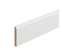 Metsä Wood Primed White Mdf Round Skirting Board (L)2400mm (W)94mm (T)14.5mm, Pack Of 4