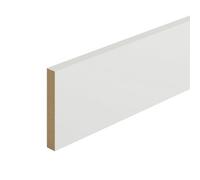 Metsä Wood Primed White Mdf Square Skirting Board (L)2400mm (W)119mm (T)18mm, Pack Of 4