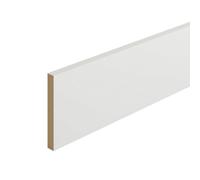Metsä Wood Primed White Mdf Square Skirting Board (L)2400mm (W)144mm (T)18mm, Pack Of 2