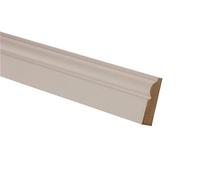 Metsä Wood Primed White Mdf Torus Architrave (L)2100mm (W)69mm (T)18mm, Pack Of 5