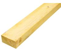 Metsä Wood Rough Sawn Treated Whitewood Spruce Stick Timber (L)2.4M (W)100mm (T)47mm