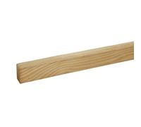 Metsä Wood Rough Sawn Treated Whitewood Spruce Stick Timber (L)2.4M (W)38mm (T)25mm