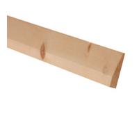 Metsä Wood Unfinished Pine Chamfered Skirting Board (L)2400mm (W)94mm (T)15mm, Pack Of 4