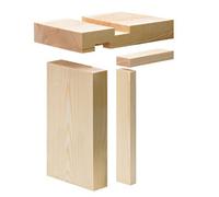 Metsä Wood Whitewood Spruce Internal Door Lining Set (H) 210Cm X (W) 10.8Cm Pack Of 2