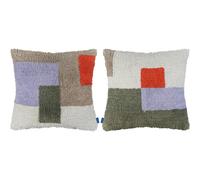 Mette Ditmer - Brick Cushion Cover 50x50 cm, Olive Green - Dark Olive