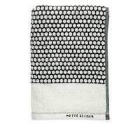 Mette Ditmer - Grid Bath Towel 70x140 cm, Black/Off-White - Black