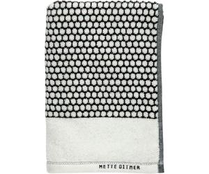 Mette Ditmer - Grid Towel 38x60 cm 2-pack, Black / Off-white - Black