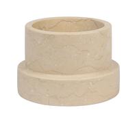 Mette Ditmer Marble candle holder for block candle 6.5 cm Sand
