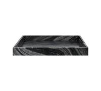 Mette Ditmer Marble decoration tray large 30x40 cm Black-grey