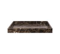 Mette Ditmer Marble decoration tray large 30x40 cm Brown