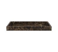 Mette Ditmer Marble decorative tray 16x31 cm Brown