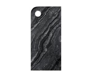 Mette Ditmer Marble serving tray large 18x38 cm Black-grey