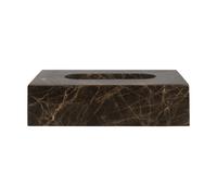 Mette Ditmer Marble tissue box 14x25.5 cm Brown