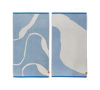 Mette Ditmer Nova Arte towel 50x90 cm 2-pack Light blue-off-white