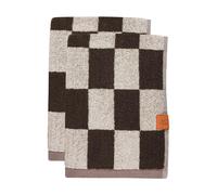Mette Ditmer Retro towel Chocolate, 40x55 cm, 2-pack