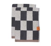 Mette Ditmer Retro towel Dark grey, 40x55 cm, 2-pack
