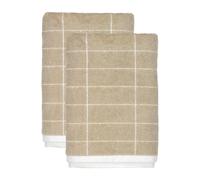 Mette Ditmer Tile Stone guest towel 38x60 cm 2 pack Sand-off white