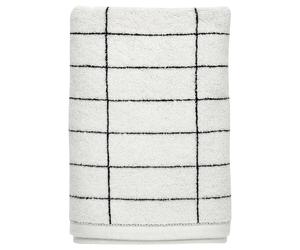 Mette Ditmer Tile Stone towel 50x100 cm Black-off white