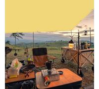 METTEOR UV Protection Rectangular Shade Cloth 3.2 x 3.2 m Outdoor Sun Canopy for Garden & Terrace White Sunshade Cover Ideal for Patio Deck & Pool Area (Giallo Sabbia 3.4x3.5m)