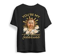 metter Nicolas Cage Funny Cool Vintage Movie T-Shirt Black S