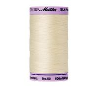 Amann Mettler Silk-Finish Cotton Thread 50wt 547 yd Antique White