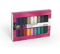 Mettler No 50 Silk Finish Cotton Quilting Thread Gift Set Kit Multicoloured - per pack of 18