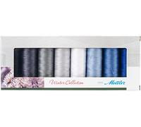 Mettler No 50 Silk Finish Cotton Quilting Thread Gift Set Kit Winter - per pack of 8