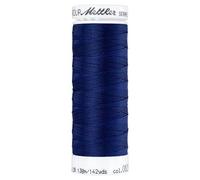 Mettler Seraflex Elastic Sewing Thread 130m Polyester 825 (Dark Blue, Stretching 65%, Needle Size 70-80, Hand Wash Only)