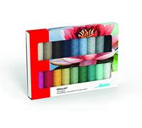 Mettler SERALON 18 Kit Sewing Thread Set: Universal Thread for Sewing or Embroidery, Sewing Thread for Sewing Machine, 100% Polyester, SE18 Kit, 200 m per Roll