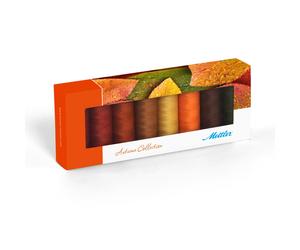 Mettler Seralon Assorted Embroidery Autumn Thread Pack 8 x 200m Spools